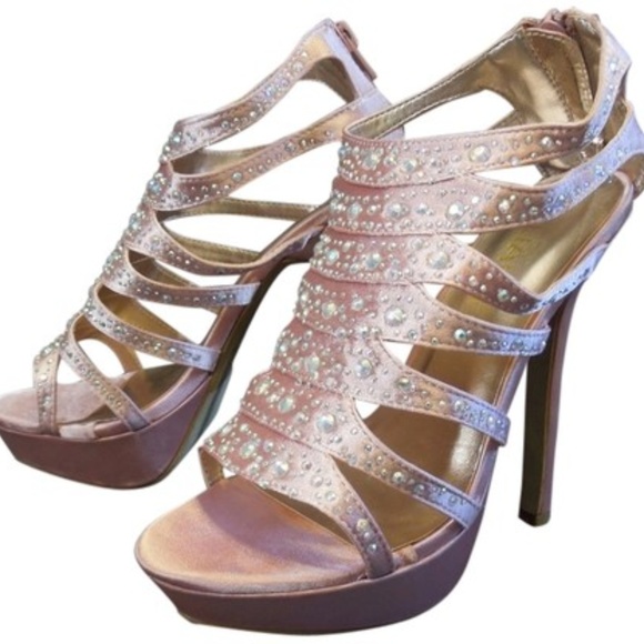 Liliana Shoes - LILIANA Pink Platform Heels Sz 7